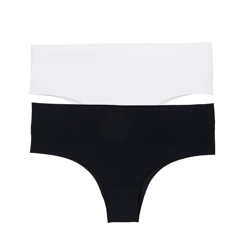 Kit com 2 Calcinhas Tanga Bonjour Kt 3887v0 Preto