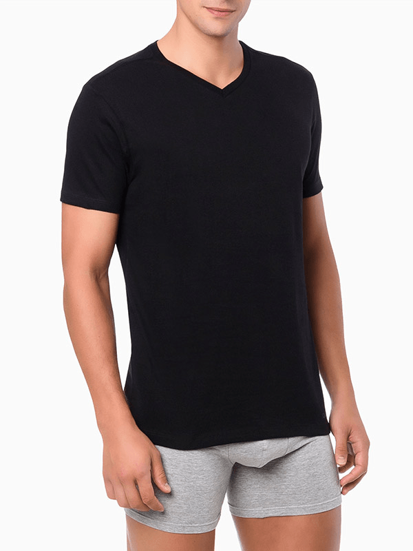 Blusa Masculina Gola Careca Ck1 - Calvin Klein Underwear - Preto