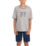 Pijama-Lupo-20610-001-Game-Over-Juvenil-8000-Cinza-Mescla-Frente