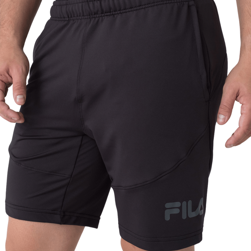 Bermuda-Fila--F11AT00502-Perfomance---Slim-Masculina--Preto-Deatalhes