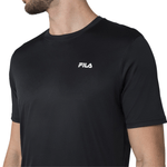 Camiseta--Fila--F11AT00721--Basic--Sports--Polygin--Masculina-160-Preto-Detalhes